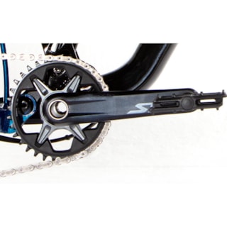 BICICLETA AUDAX FS 600 29 16.5 SLX 12V PRETO/AZUL - MEGA QUEIMA
