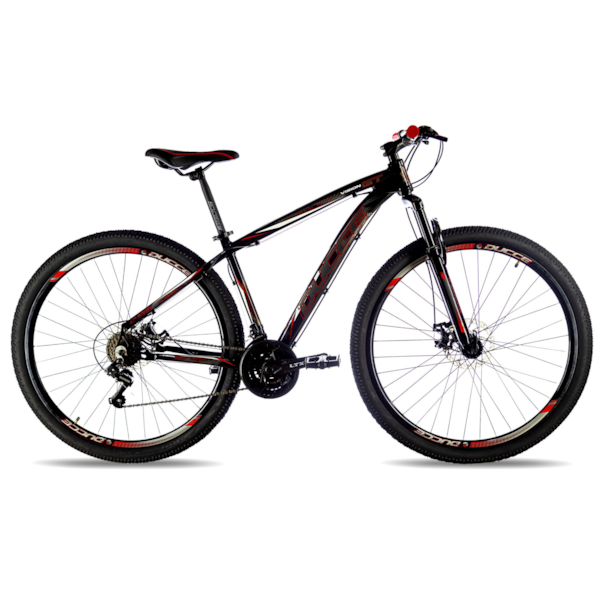 BICICLETA DUCCE VISION GT X1 29 15 21V PRETO/VERMELHA