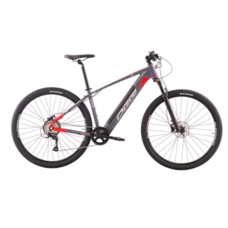 BICICLETA OGGI 8.0 ELETRICA 29 M (17) C/ACELERADOR 32KM 8V CINZA/PRETO 2024