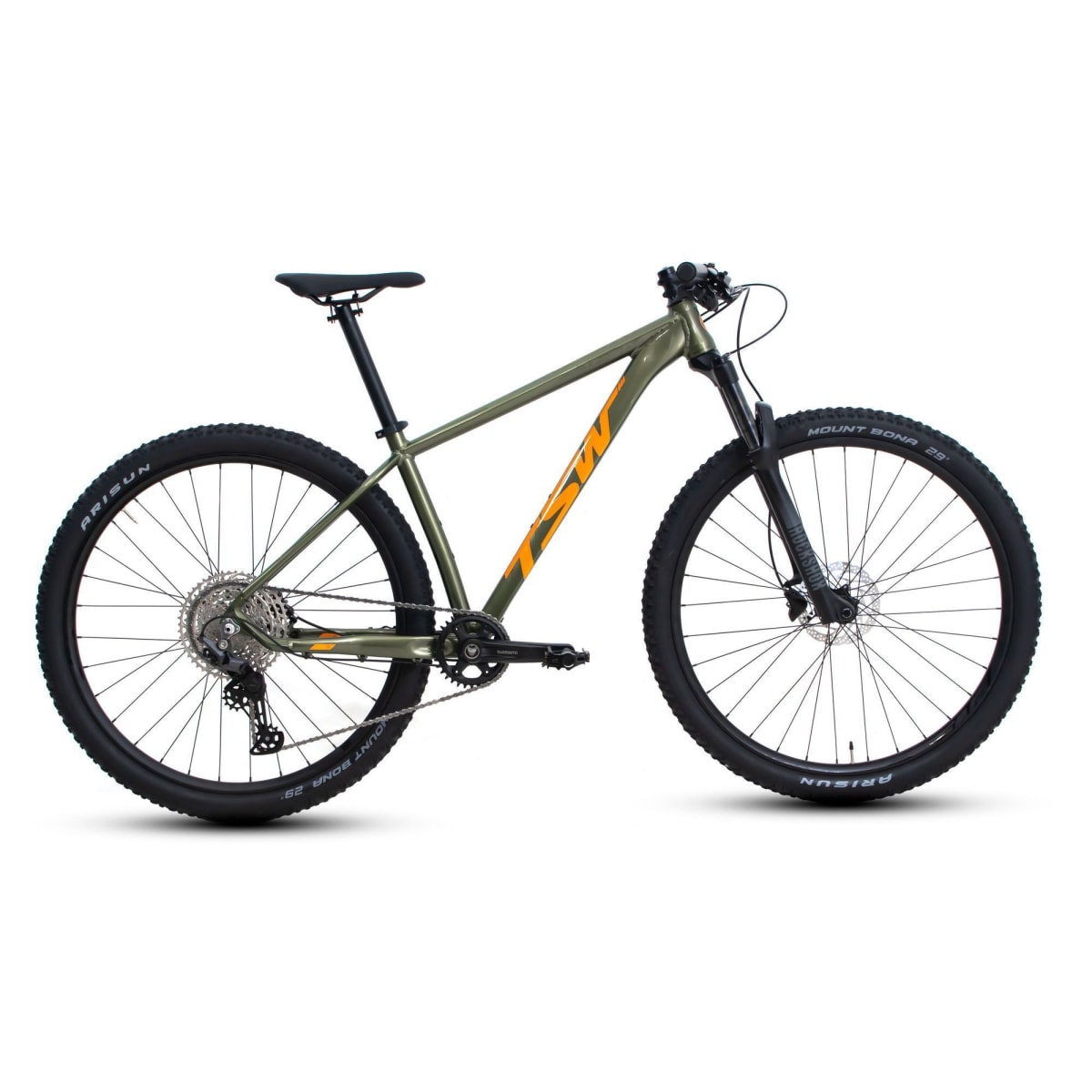 BICICLETA TSW YUKON SH10 29 17 DEORE 10V CINZA/VERMELHA - Fuji Bike