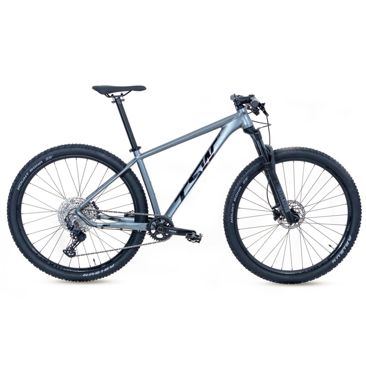 BICICLETA TSW YUKON ROCKSHOX AIR 29 21 DEORE 12V BOOST CINZA