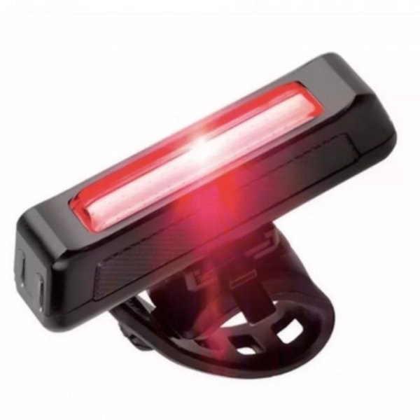 BIKE LIGHT HIGH ONE TRASEIRO 4 FUNCOES LED VERMELHO C/RECARGA USB PRETO