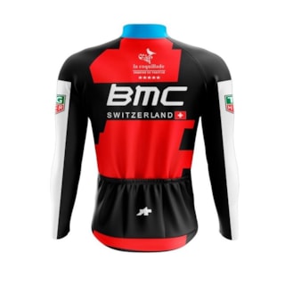 CAMISA SCAPE BMC MANGA LONGA 4G PRETO/VERMELHO