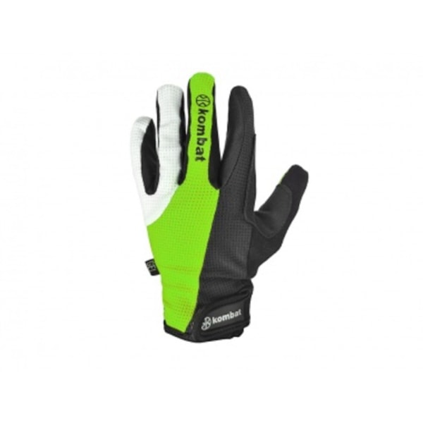 LUVA KOMBAT FECHADA GEL IMPORTADA G PRETA/VERDE FLUOR